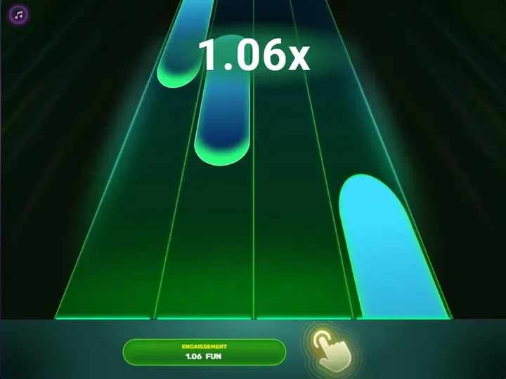 Play Me : le compteur à 1,06x et l’Encaissement à 1,06 FUN